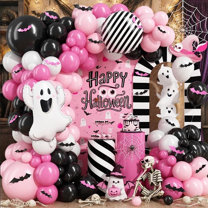 Balloon Arch Kit - Cute Ghost Halloween Balloons Garland Arch