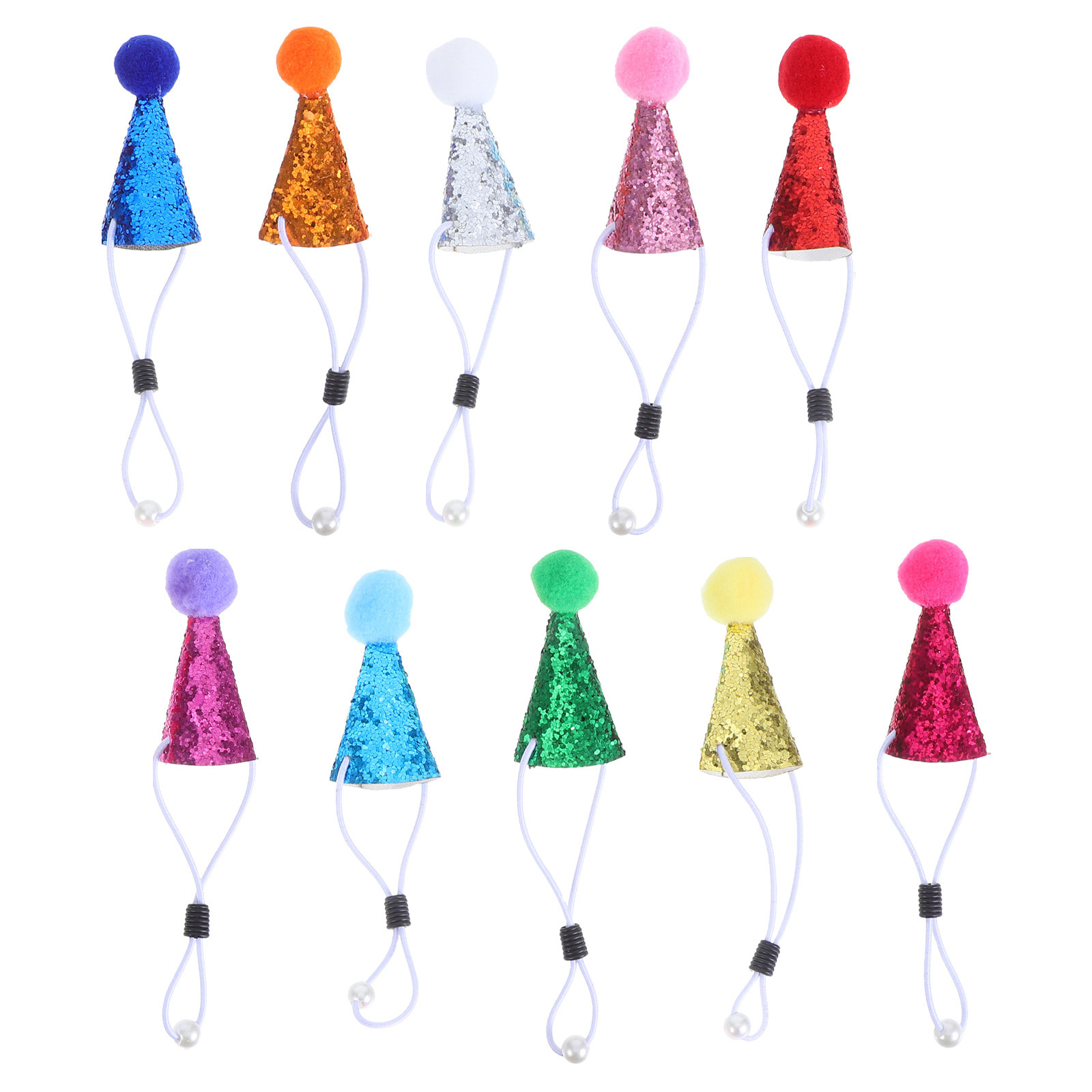 Party Hat Cone - 20Pcs Mini Pet Party Hats Cone