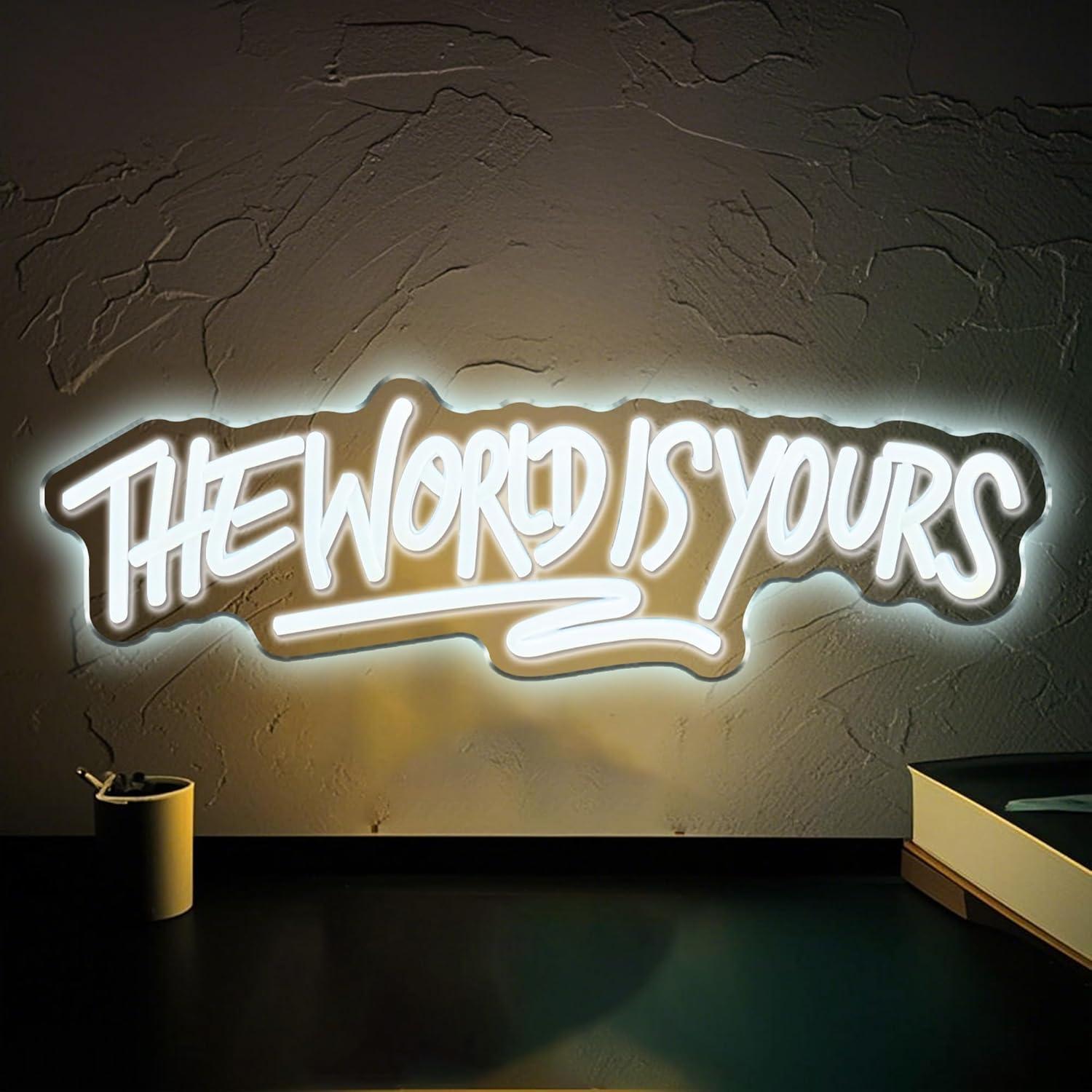 Neon Sign Party - The World is Yours Neon Sign