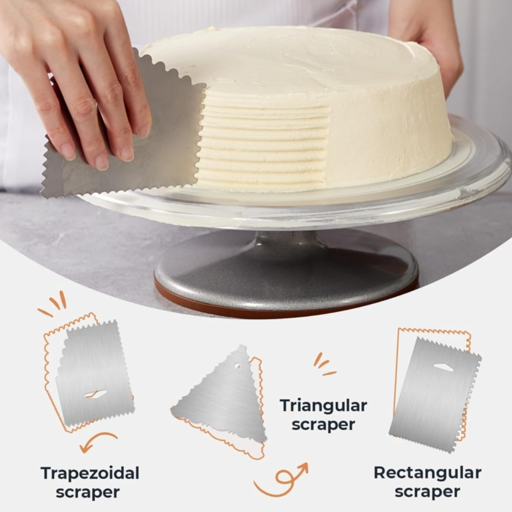 Aluminium Cake Turntable Set w - огляд і ціна Cupcake Stand Tier