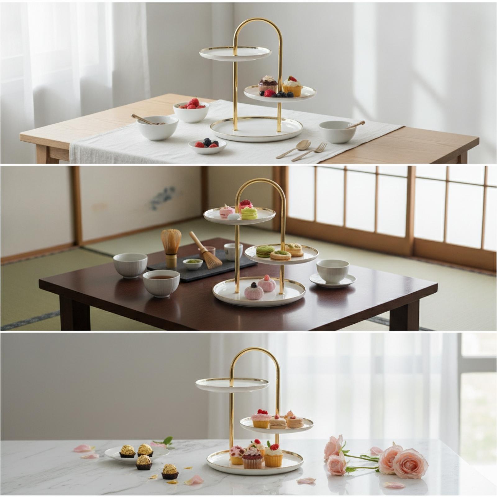 Tier Stand with Handle Ceramic - огляд і ціна Cupcake Stand Tier