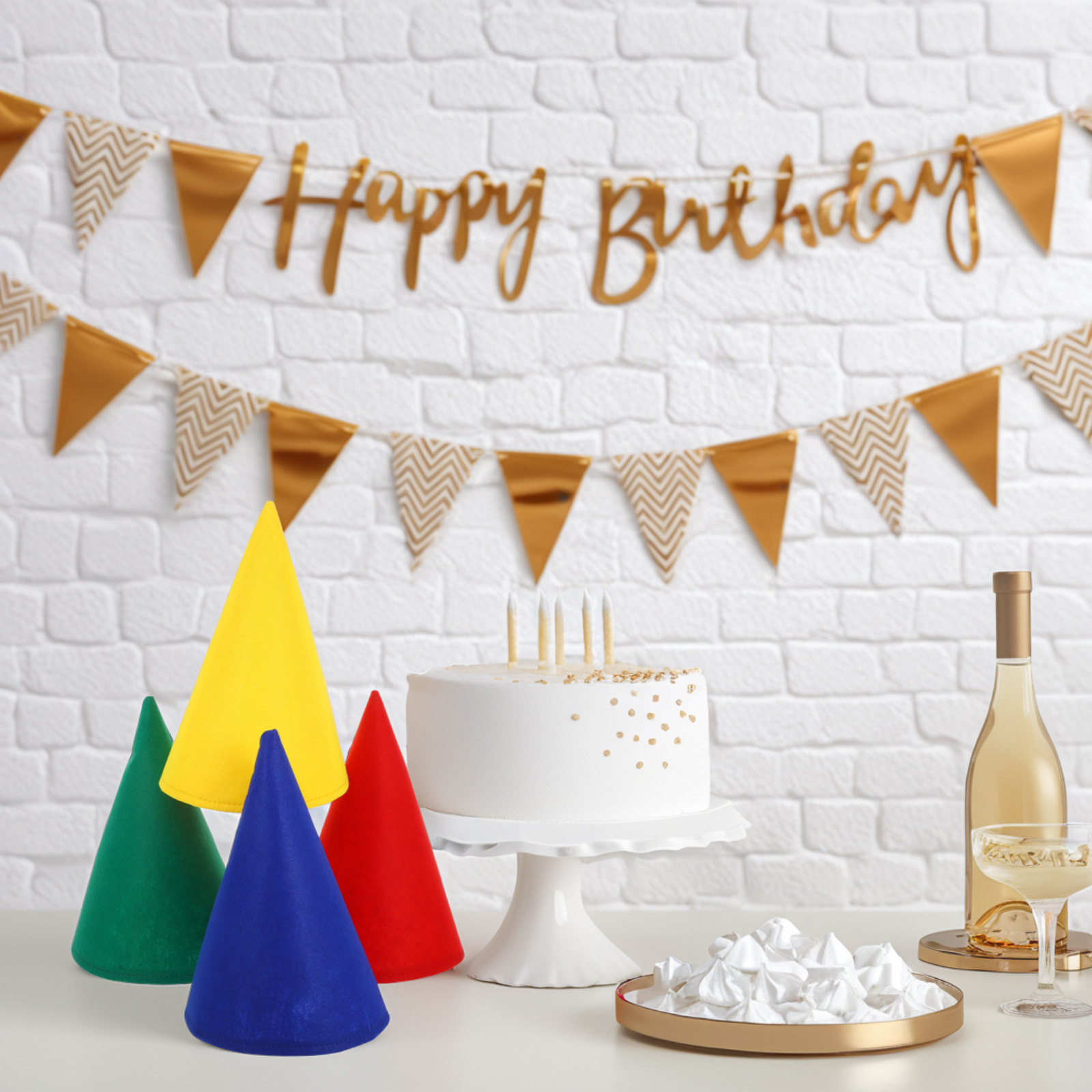 4Pcs Felt Cone Gnome Hats Soft - огляд і ціна Party Hat Cone