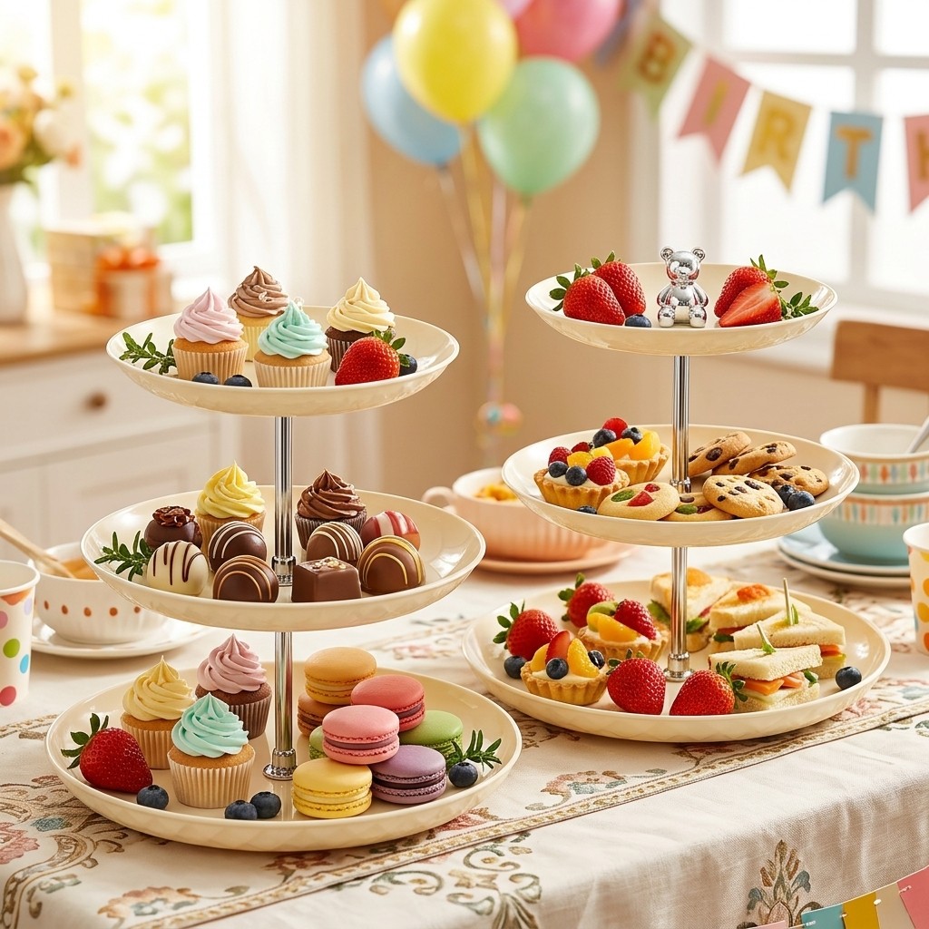 2/3 Tier Plastic Cupcake Stand - огляд і ціна Cupcake Stand Tier