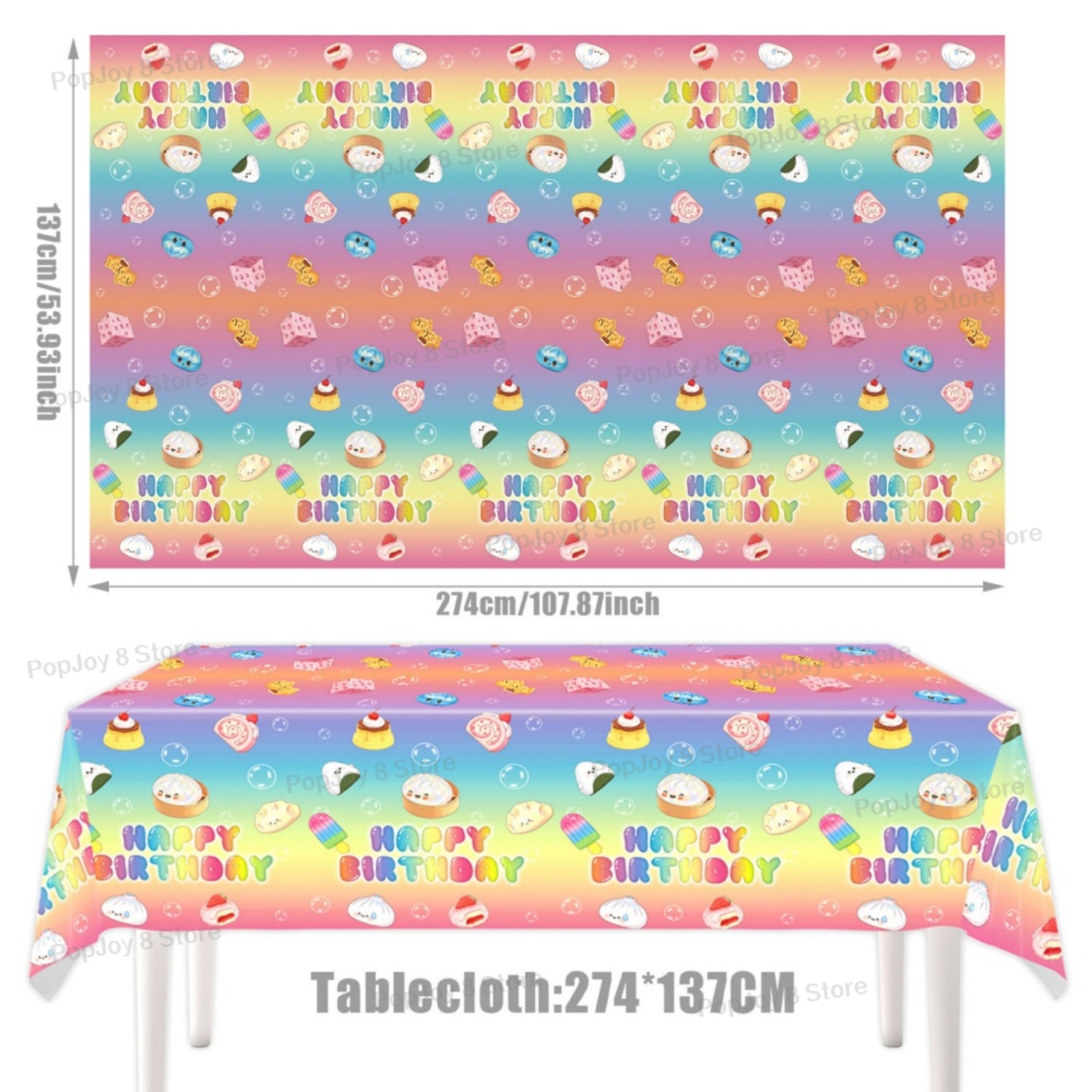 137x274cm Disposable Squishy D - огляд і ціна Table Cloth Disposable
