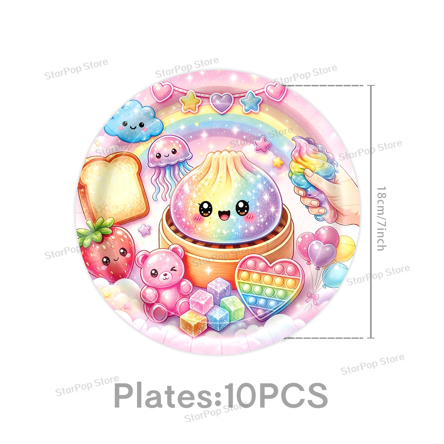 Squishy Dumpling Birthday Part - огляд і ціна Table Cloth Disposable
