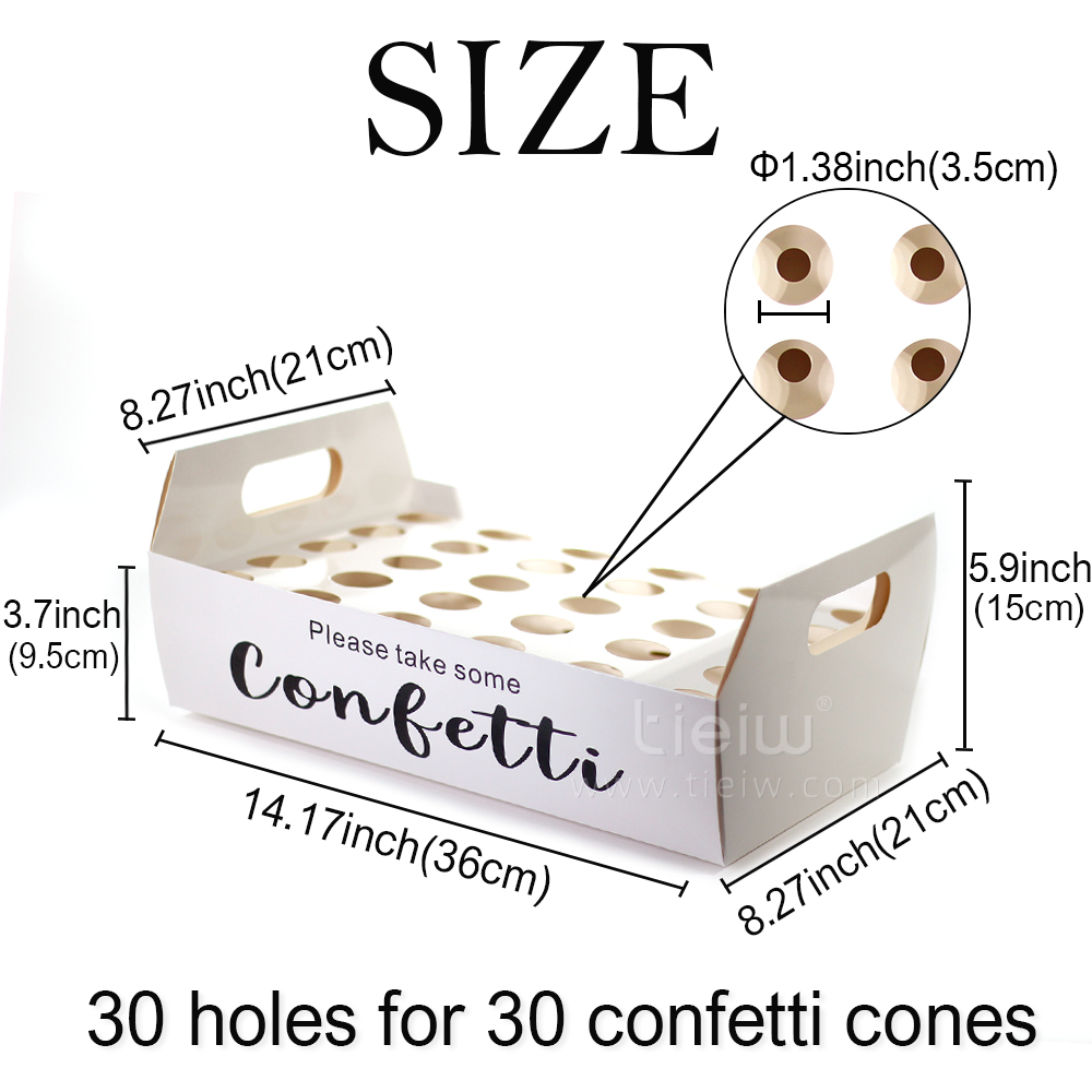 confetti cones holder natural  - огляд і ціна Cotton Candy Cone