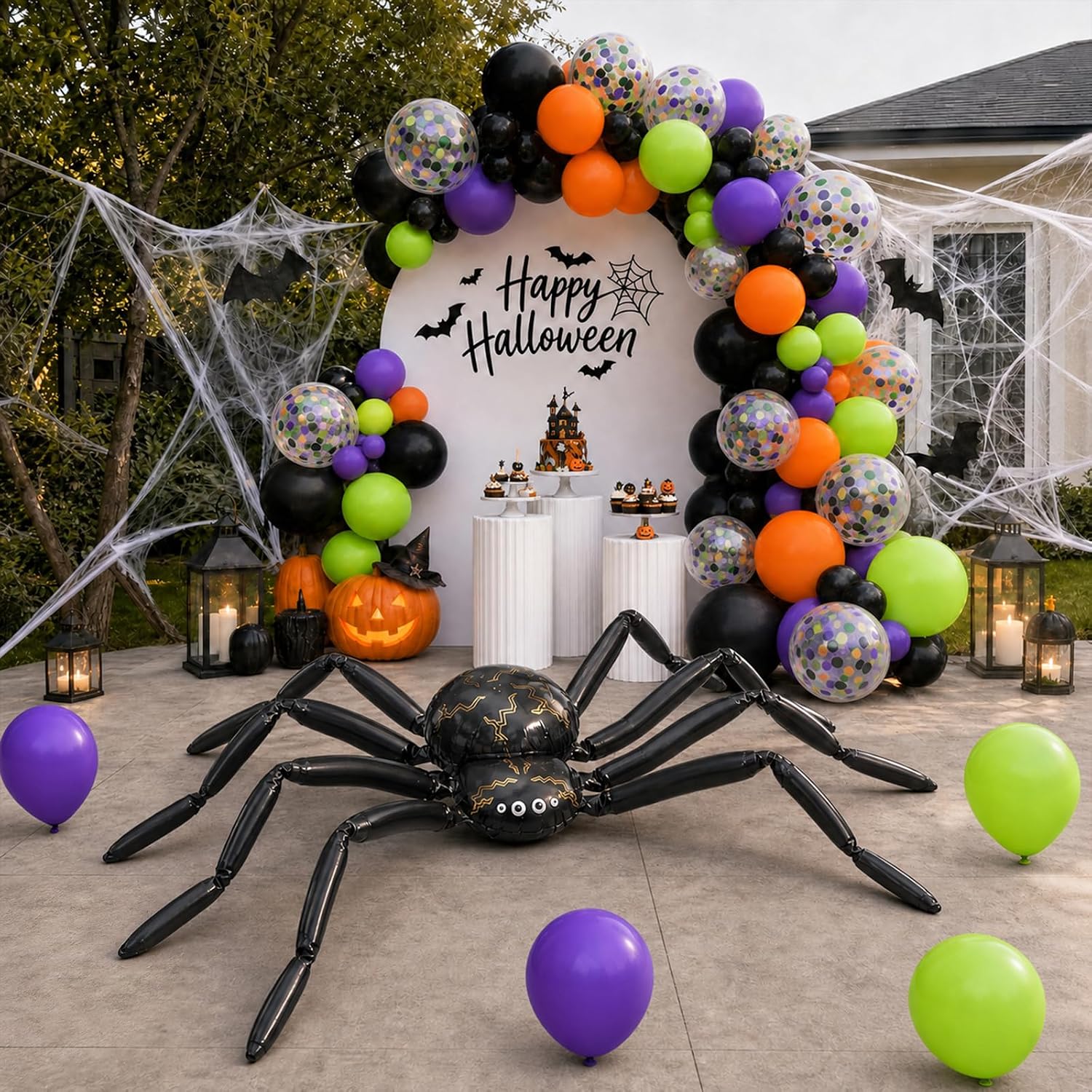Halloween Balloon Arch Kit wit - огляд і ціна Balloon Arch Kit