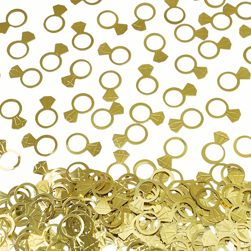 50Pcs/Bag Gold Diamond Ring Co - огляд і ціна Papercraft Supply Confetti
