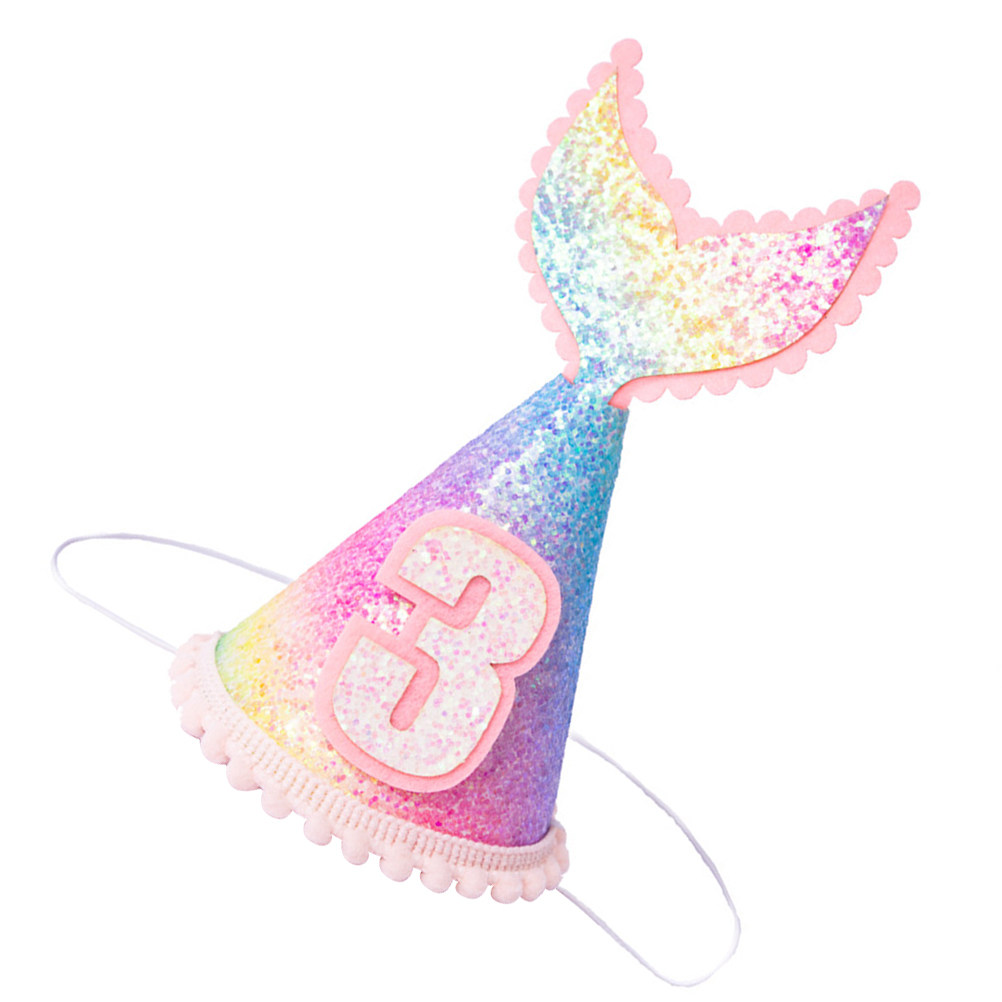 1Pcs Sequined Mermaid Party Ha - огляд і ціна Party Hat Cone