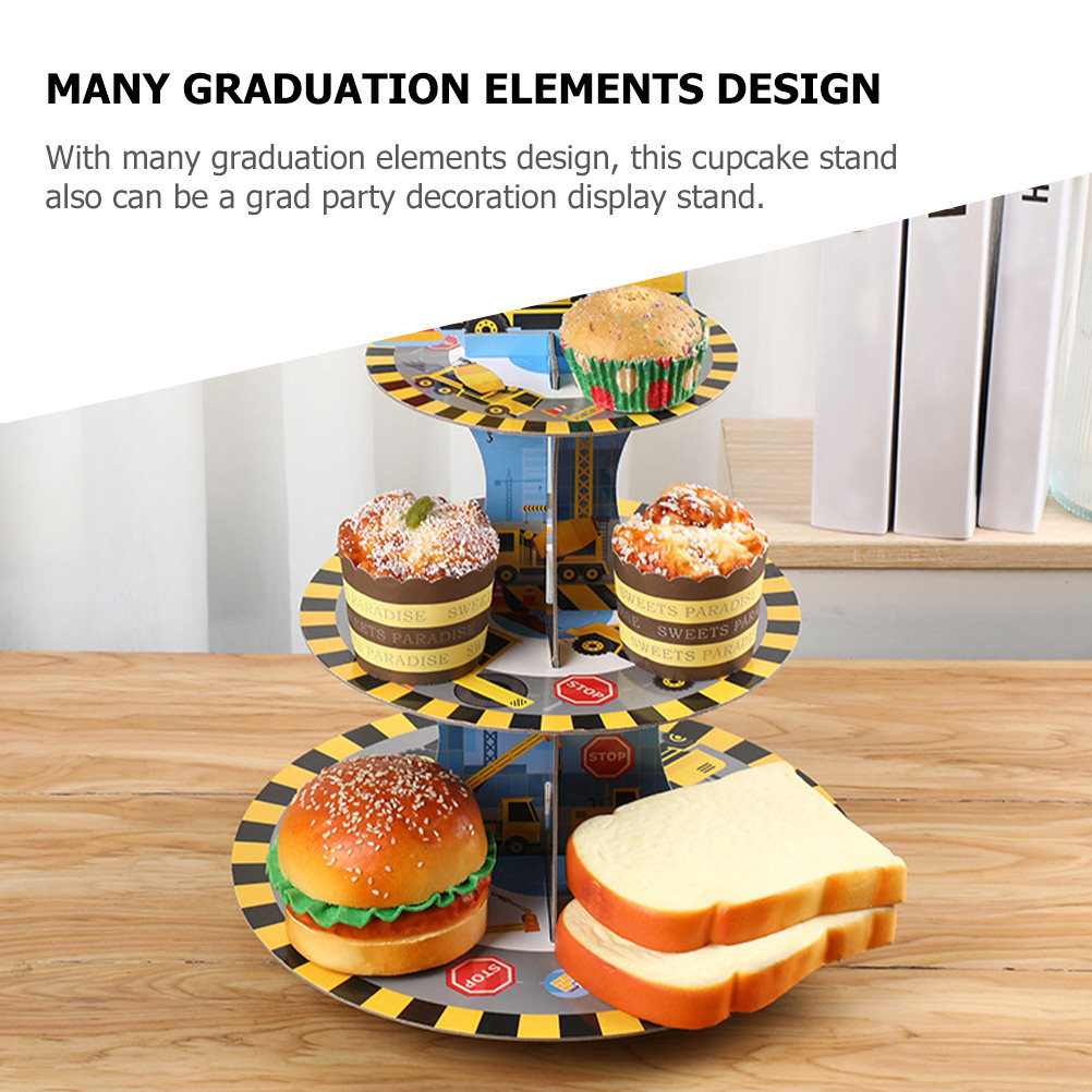 3-Tier Graduation Cupcake Stan - огляд і ціна Cupcake Stand Tier