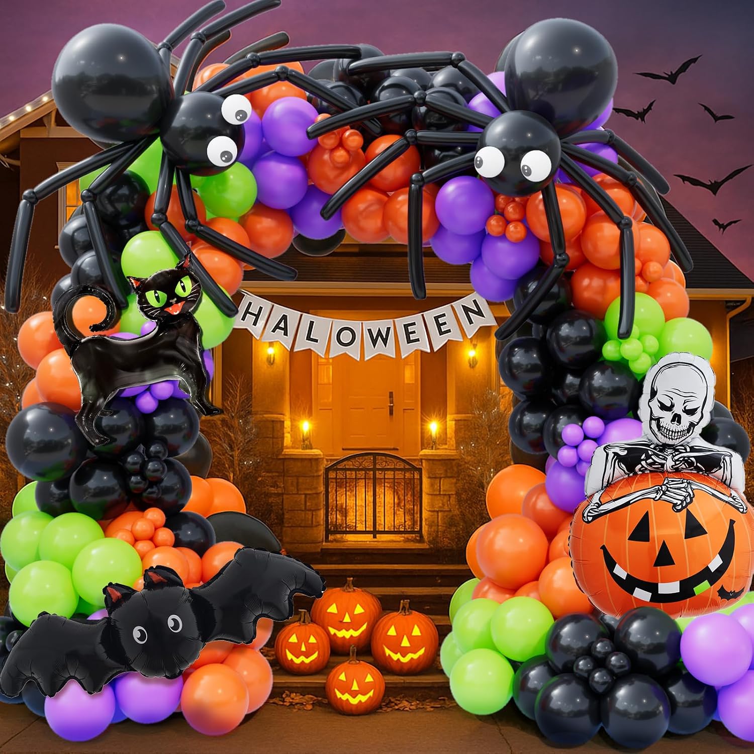 173pcs Halloween Balloon Garla - огляд і ціна Balloon Arch Kit